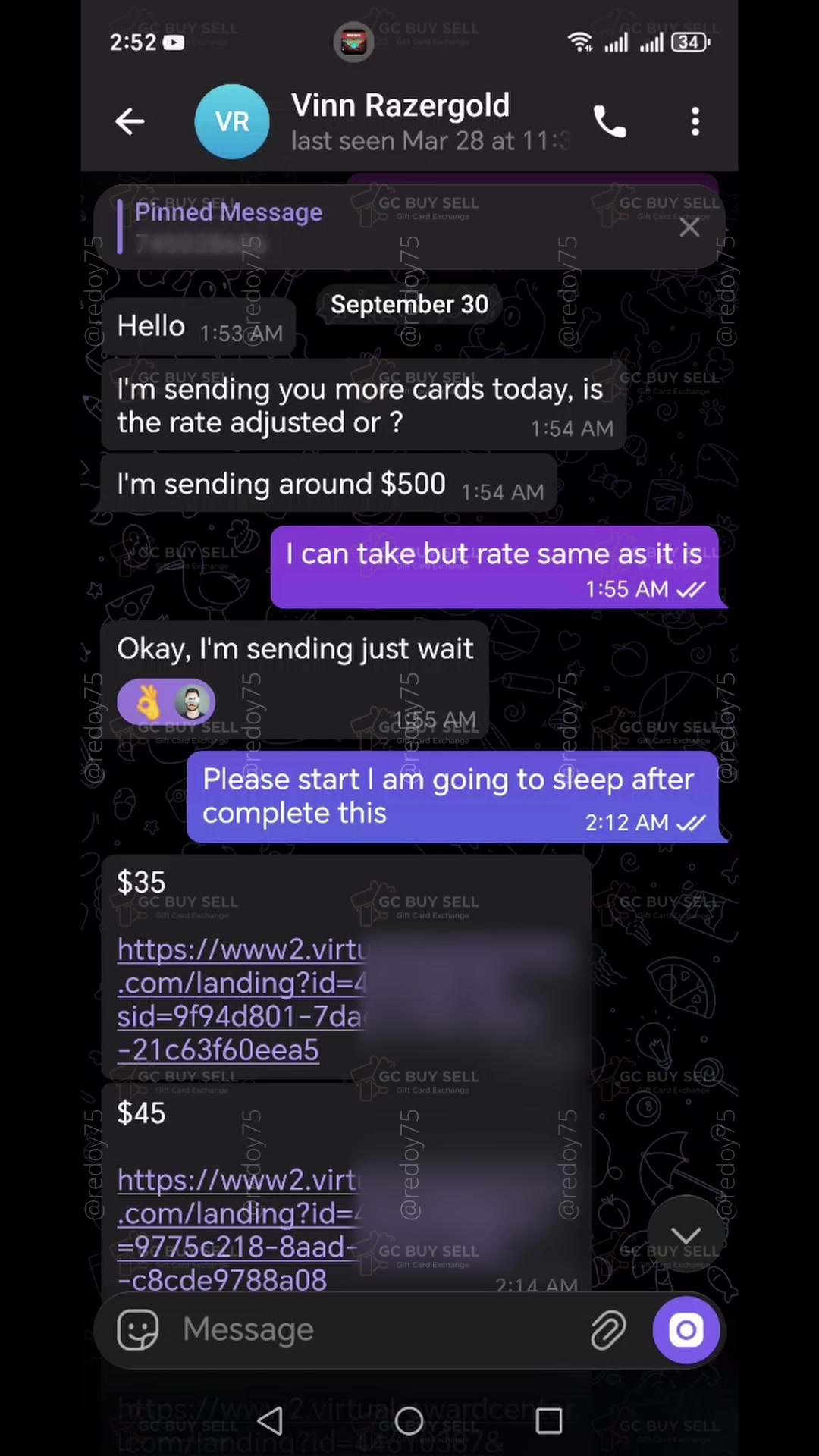 Telegram Payment Proof